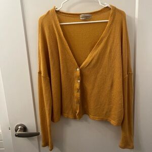 Urban Outfitters Mustard Cardigan